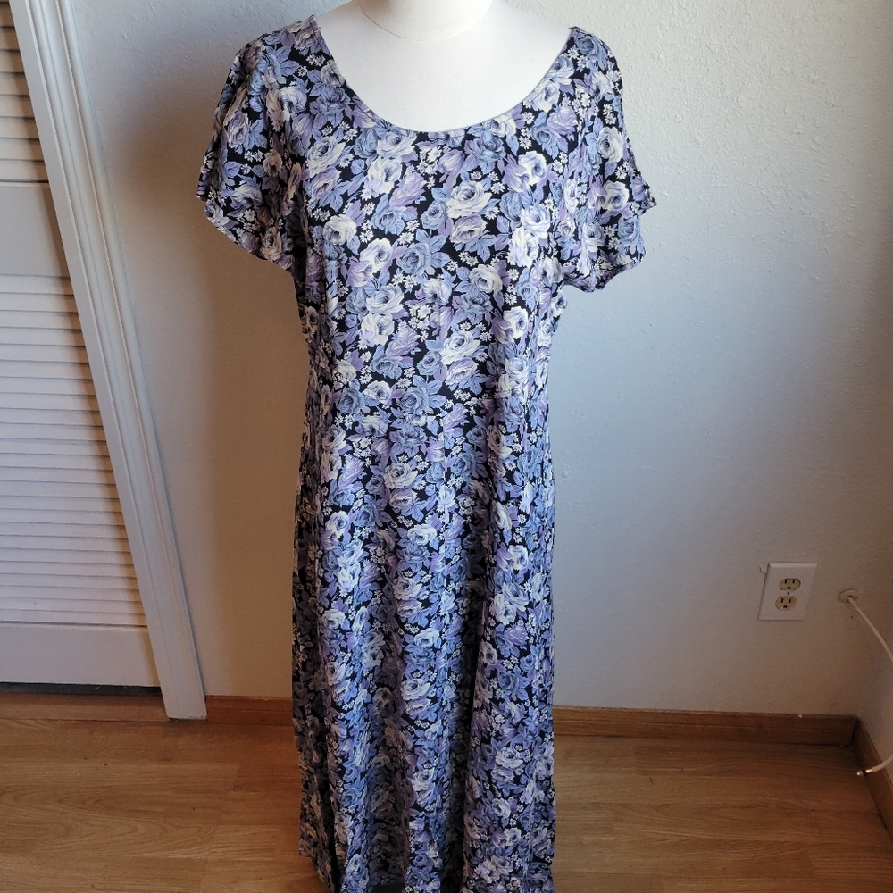 All that Jazz Vintage Floral Maxi Dress